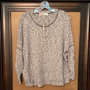 FP Beach Women's Long Sleeve Top - Black and White